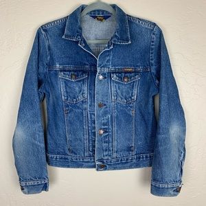 Vintage Wrangler Jean Jacket Trucker Style Worn In